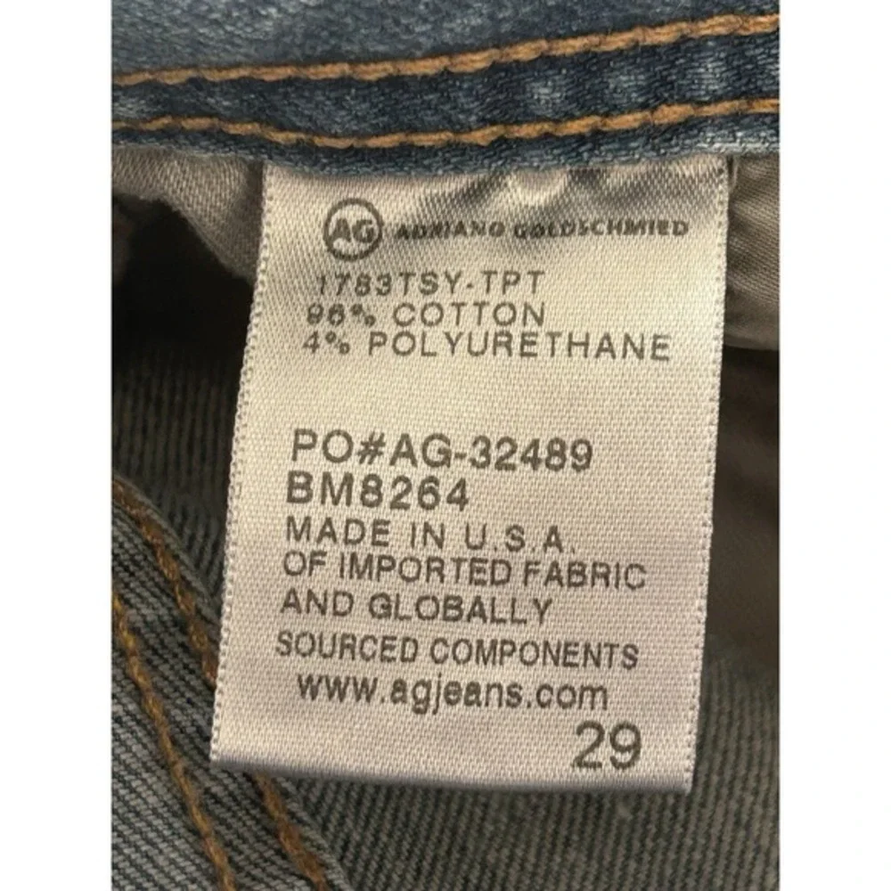 AG Adriano Goldschmied Mens Jeans 29 Tellis Modern Slim‎ Low Rise Selvage